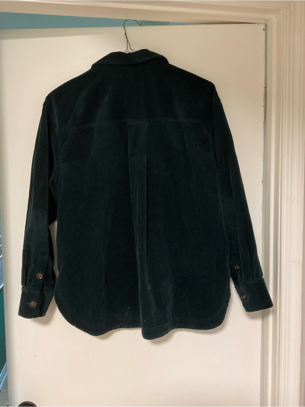 Madewell Dark Green Corduroy Oversized Shirt Jacket - Picture 4 of 4